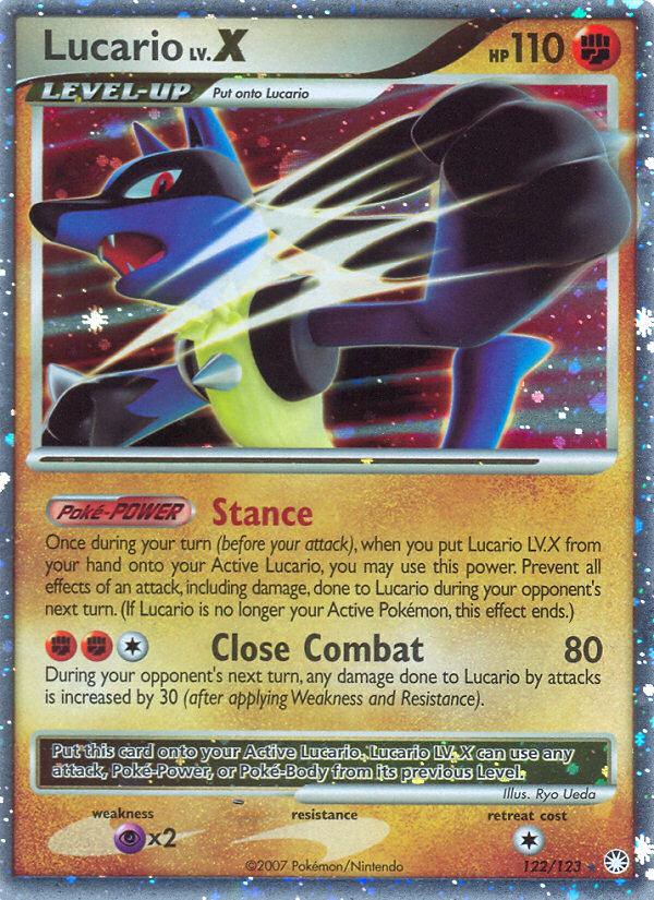 Lucario LV.X (122/123) [Diamond & Pearl: Mysterious Treasures] | Good Games Cannington