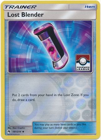 Lost Blender (181/214) (League Promo) [Sun & Moon: Lost Thunder] | Good Games Cannington