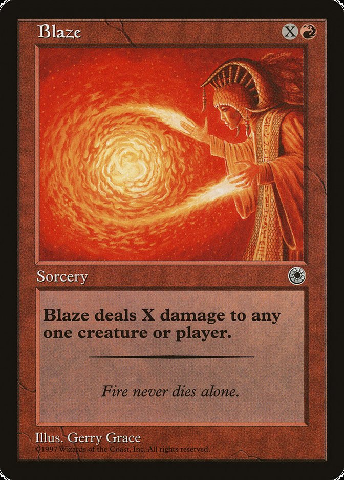 Blaze (With Flavor Text) [Portal] | Good Games Cannington
