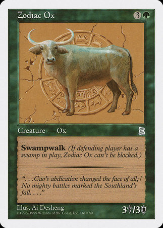 Zodiac Ox [Portal Three Kingdoms] | Good Games Cannington