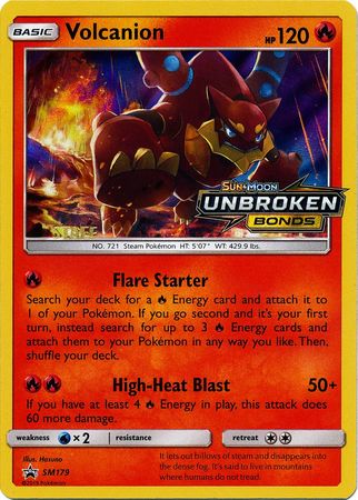Volcanion (SM179) (Staff Prerelease Promo) [Sun & Moon: Black Star Promos] | Good Games Cannington