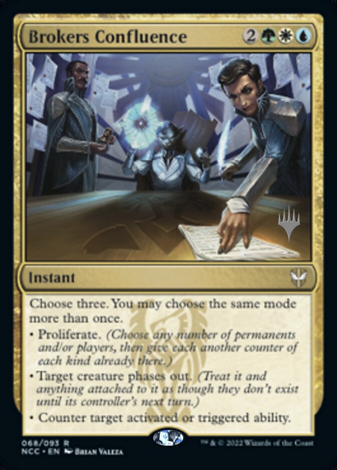 Brokers Confluence (Promo Pack) [Streets of New Capenna Commander Promos] | Good Games Cannington