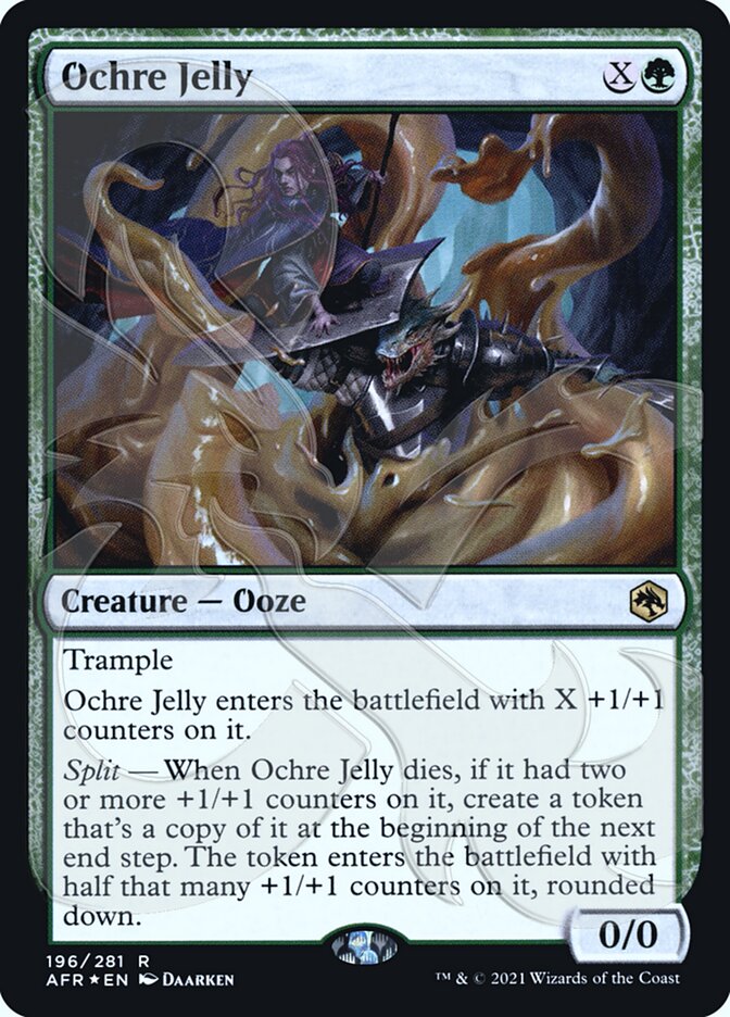 Ochre Jelly (Ampersand Promo) [Dungeons & Dragons: Adventures in the Forgotten Realms Promos] | Good Games Cannington