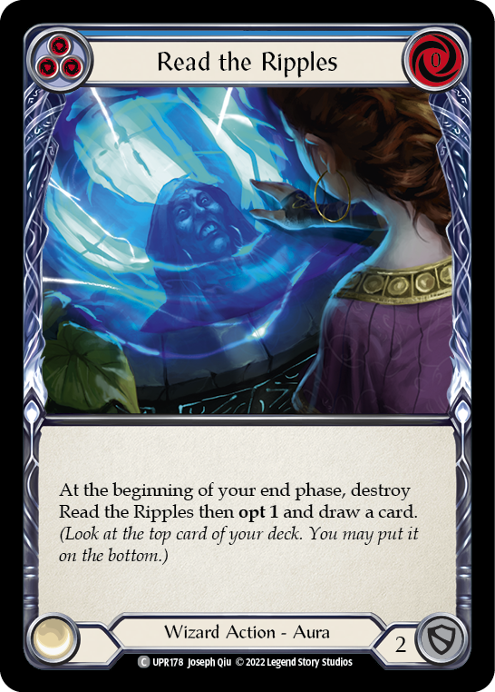 Read the Ripples (Blue) [UPR178] (Uprising)  Rainbow Foil | Good Games Cannington