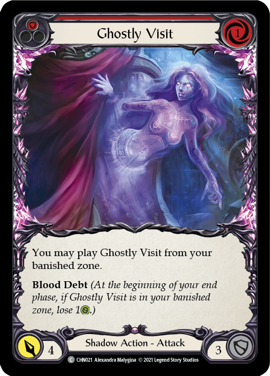Ghostly Visit (Red) [CHN021] (Monarch Chane Blitz Deck) | Good Games Cannington