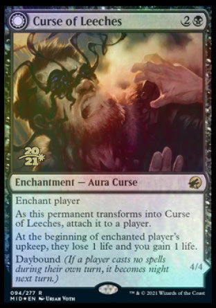 Curse of Leeches // Leeching Lurker [Innistrad: Midnight Hunt Prerelease Promos] | Good Games Cannington