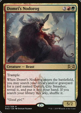 Domri's Nodorog [Ravnica Allegiance] | Good Games Cannington