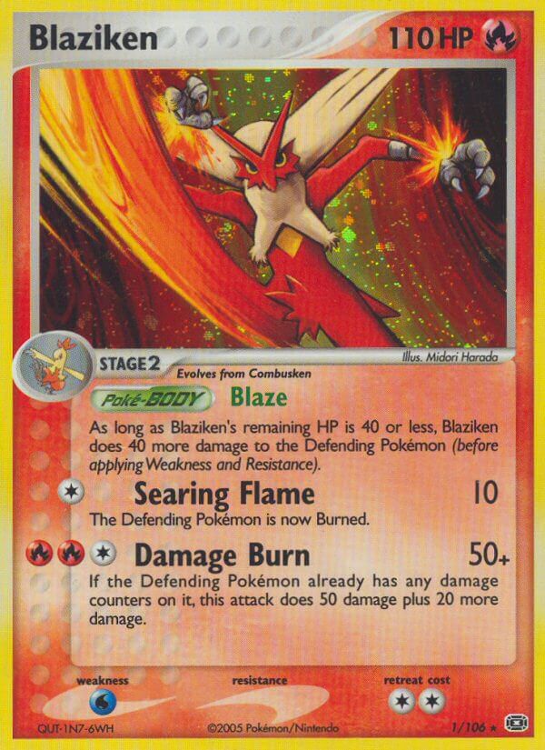 Blaziken (1/106) (Theme Deck Exclusive) [EX: Emerald] | Good Games Cannington