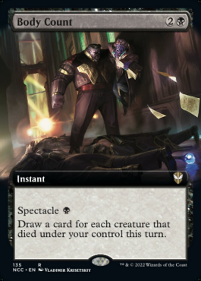 Body Count (Extended Art) [Streets of New Capenna Commander] | Good Games Cannington
