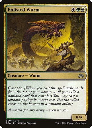 Enlisted Wurm [Planechase Anthology] | Good Games Cannington