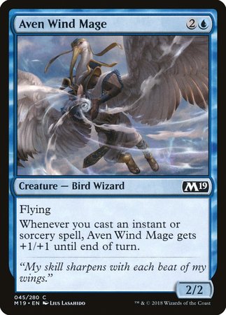 Aven Wind Mage [Core Set 2019] | Good Games Cannington