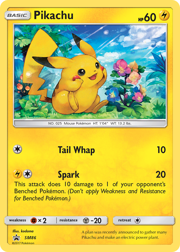 Pikachu (SM86) [Sun & Moon: Black Star Promos] | Good Games Cannington
