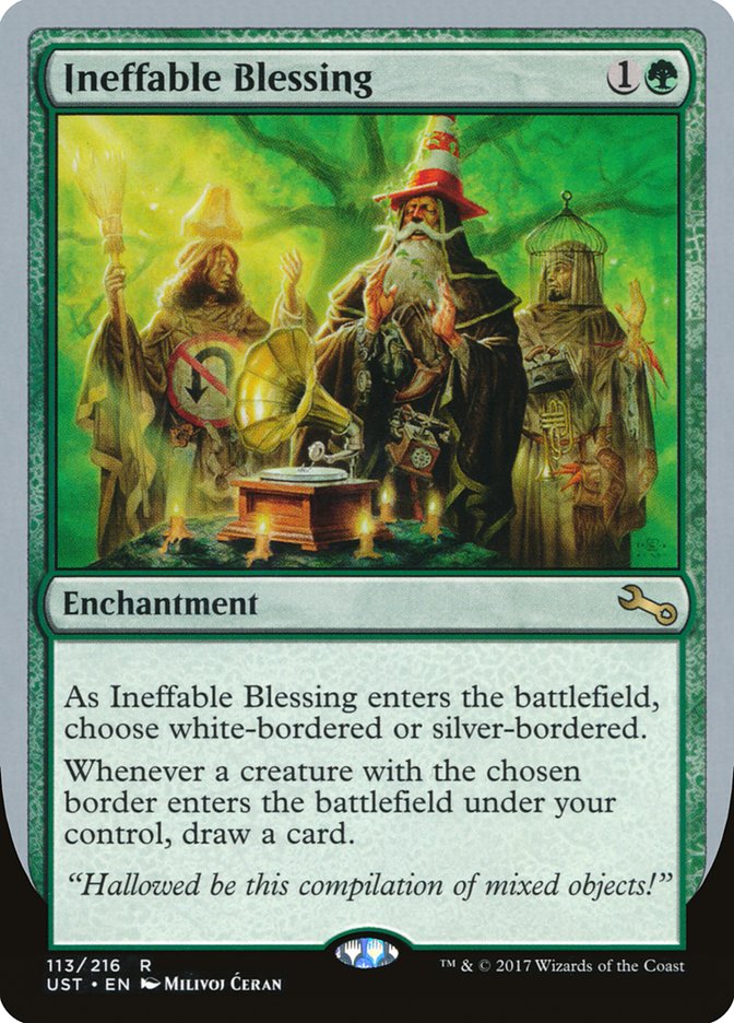 Ineffable Blessing ("choose white-bordered or silver-bordered") [Unstable] | Good Games Cannington