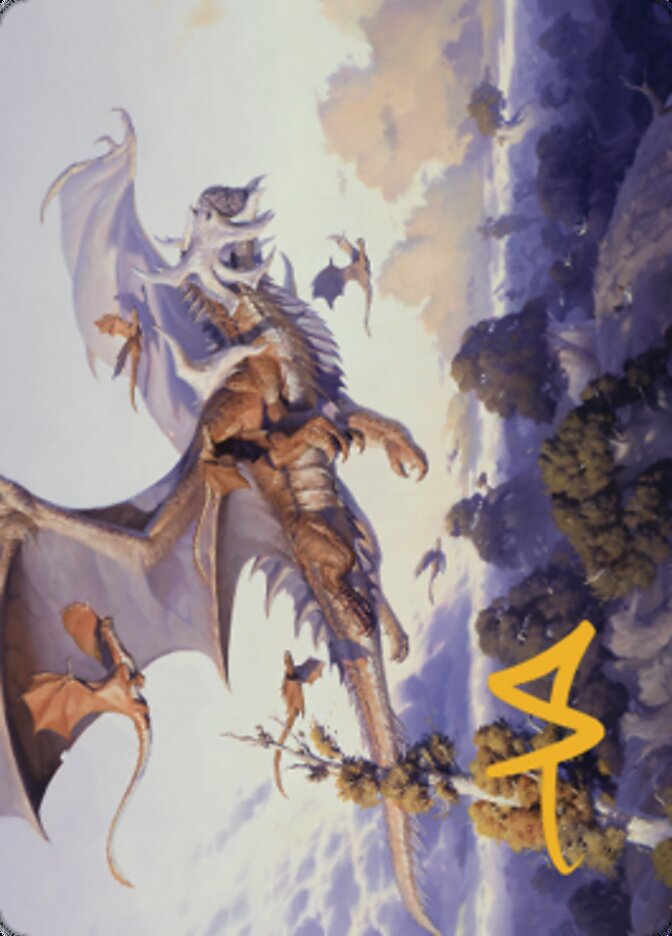 Rith, Liberated Primeval Art Card (Gold-Stamped Signature) [Dominaria United Art Series] | Good Games Cannington
