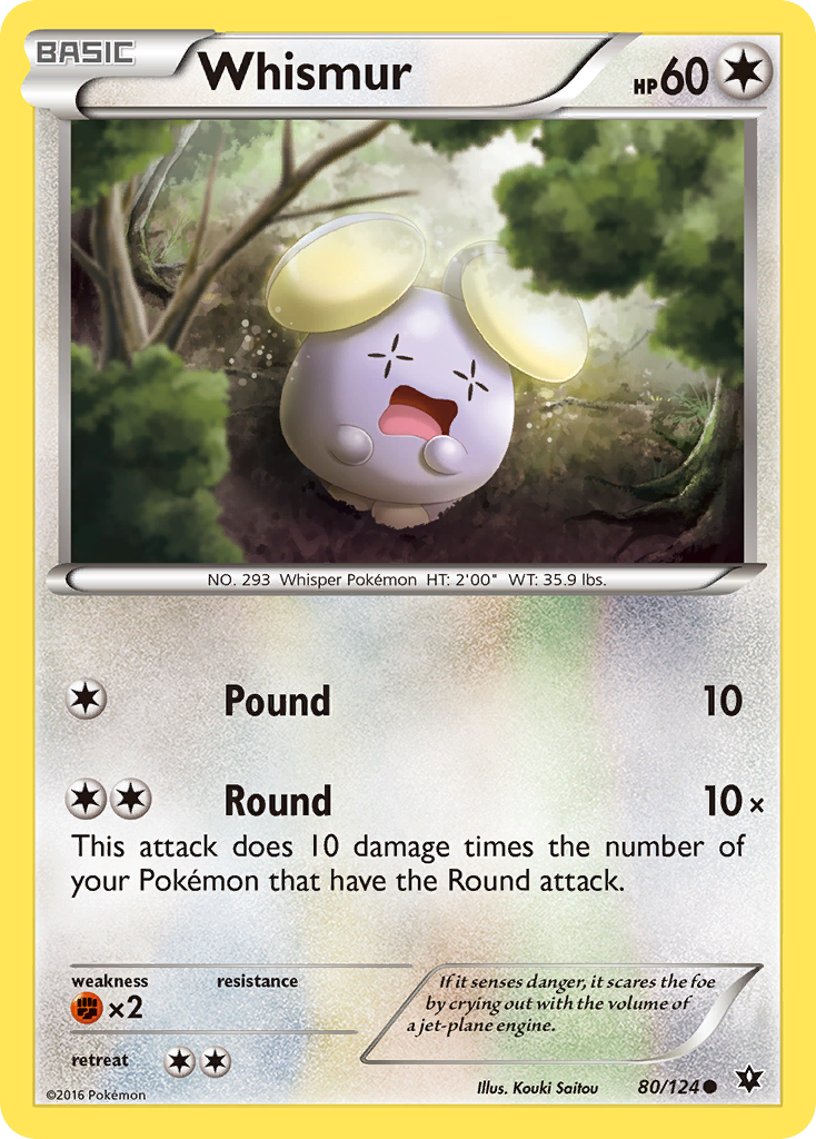 Whismur (80/124) [XY: Fates Collide] | Good Games Cannington