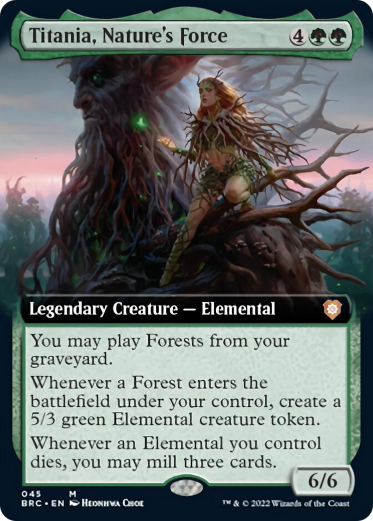 Titania, Nature's Force (Extended Art) [The Brothers' War Commander] | Good Games Cannington