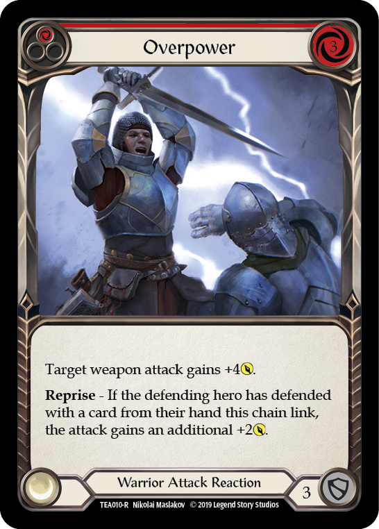 Overpower (Red) [TEA010-R] 1st Edition Normal | Good Games Cannington