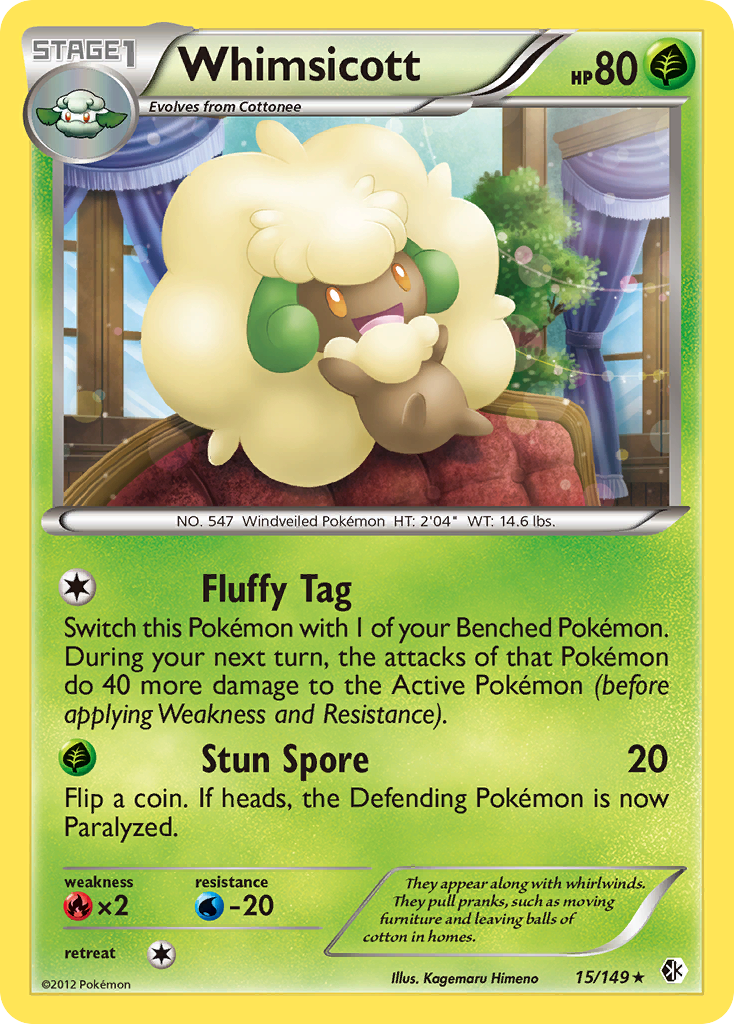 Whimsicott (15/149) [Black & White: Boundaries Crossed] | Good Games Cannington