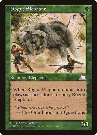 Rogue Elephant [Weatherlight] | Good Games Cannington