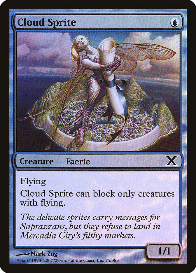 Cloud Sprite (Premium Foil) [Tenth Edition] | Good Games Cannington