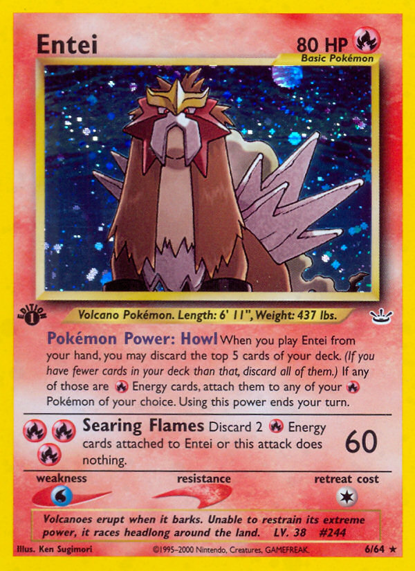 Entei (6/64) [Neo Revelation 1st Edition] | Good Games Cannington