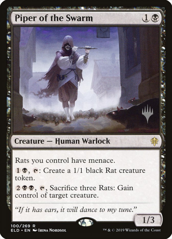 Piper of the Swarm (Promo Pack) [Throne of Eldraine Promos] | Good Games Cannington