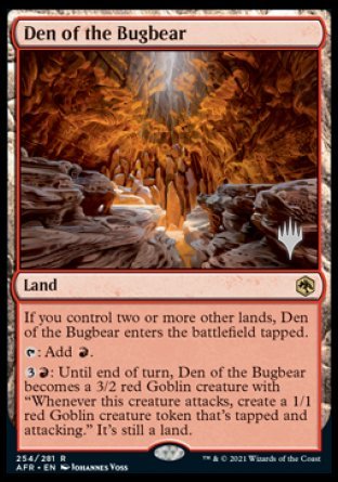 Den of the Bugbear (Promo Pack) [Dungeons & Dragons: Adventures in the Forgotten Realms Promos] | Good Games Cannington