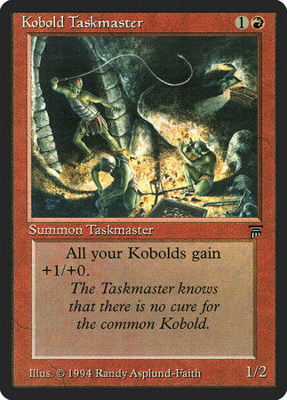 Kobold Taskmaster [Legends] | Good Games Cannington