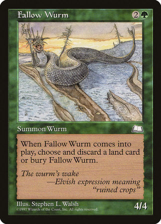 Fallow Wurm [Weatherlight] | Good Games Cannington