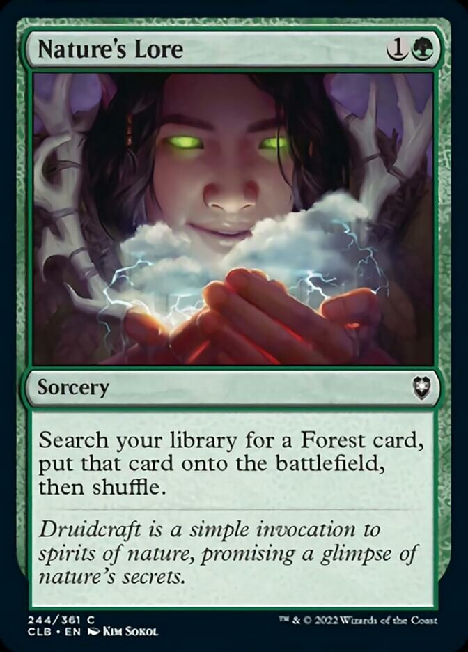 Nature's Lore [Commander Legends: Battle for Baldur's Gate] | Good Games Cannington