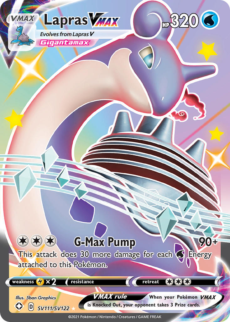 Lapras VMAX (SV111/SV122) [Sword & Shield: Shining Fates] | Good Games Cannington
