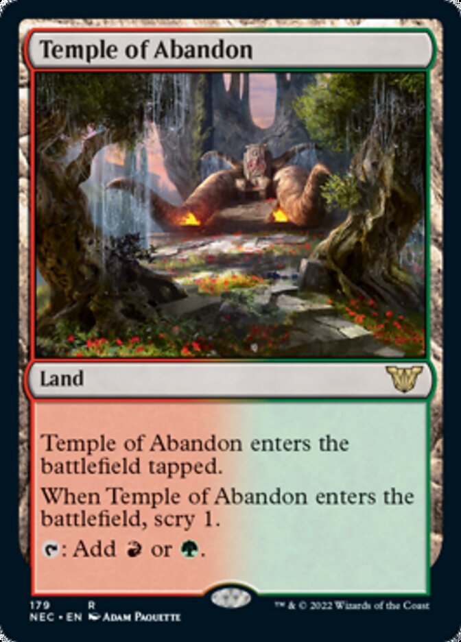 Temple of Abandon [Kamigawa: Neon Dynasty Commander] | Good Games Cannington