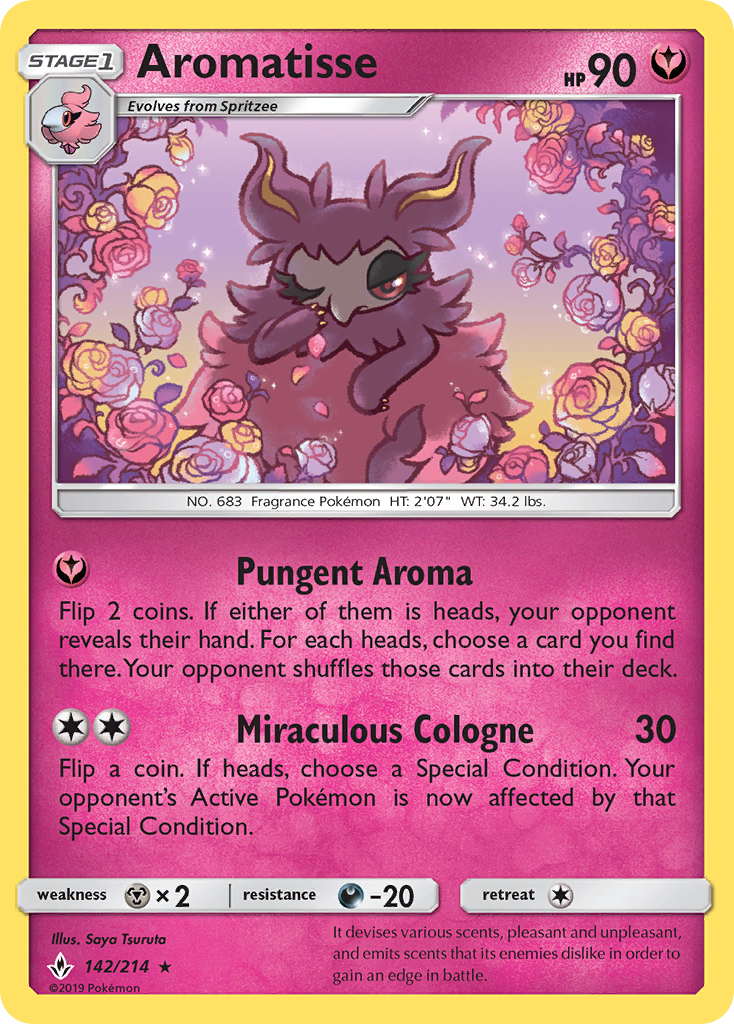 Aromatisse (142/214) [Sun & Moon: Unbroken Bonds] | Good Games Cannington