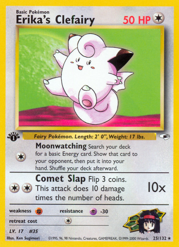 Erika's Clefairy (25/132) [Gym Heroes 1st Edition] | Good Games Cannington