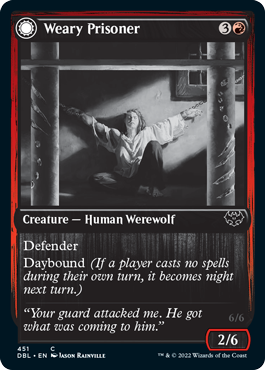 Weary Prisoner // Wrathful Jailbreaker [Innistrad: Double Feature] | Good Games Cannington