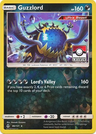 Guzzlord (80/131) (League Promo) [Sun & Moon: Forbidden Light] | Good Games Cannington