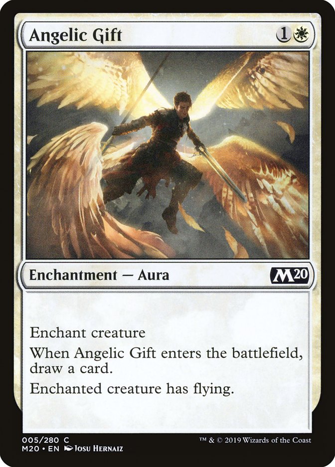 Angelic Gift [Core Set 2020] | Good Games Cannington