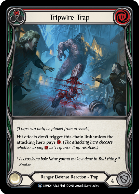 Tripwire Trap [U-CRU126-RF] Unlimited Rainbow Foil | Good Games Cannington