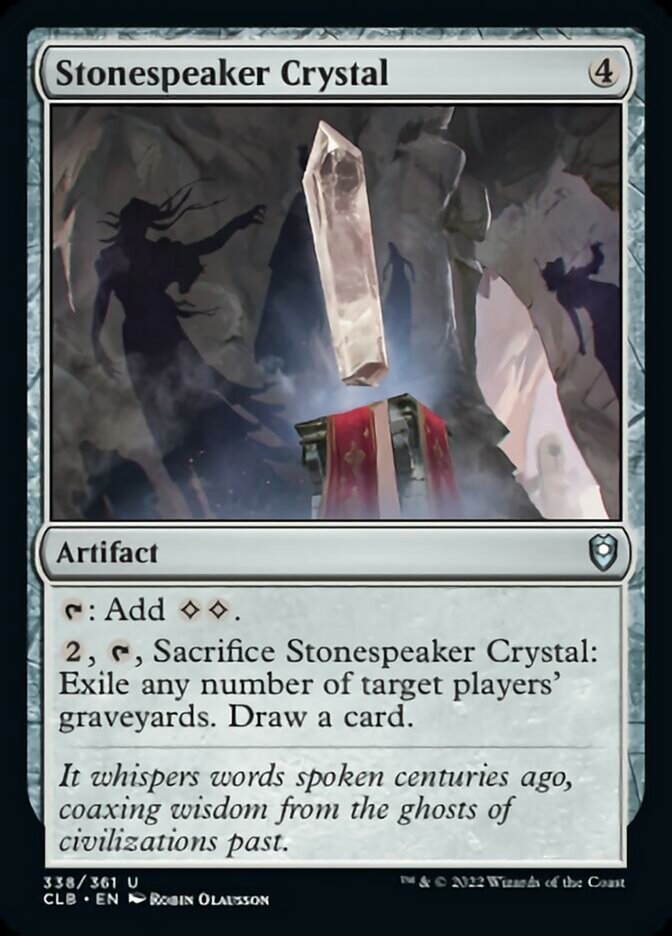 Stonespeaker Crystal [Commander Legends: Battle for Baldur's Gate] | Good Games Cannington