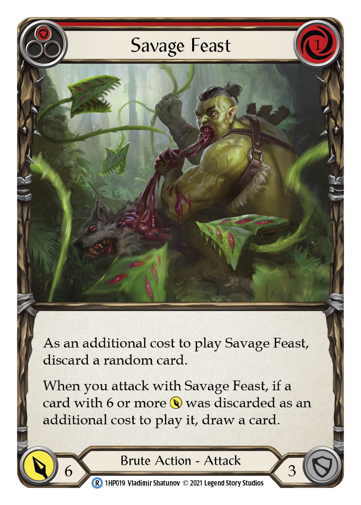 Savage Feast (Red) [1HP019] | Good Games Cannington
