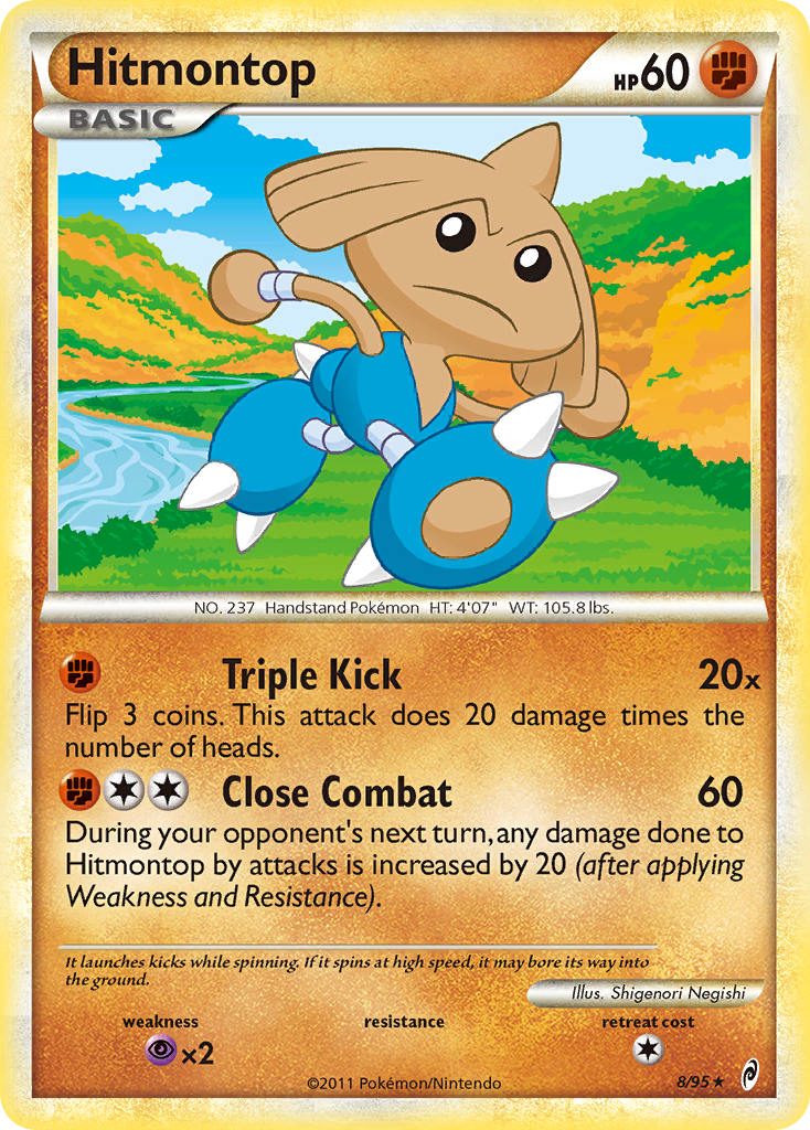 Hitmontop (8/95) [HeartGold & SoulSilver: Call of Legends] | Good Games Cannington