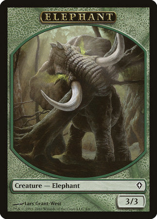 Elephant Token [Worldwake Tokens] | Good Games Cannington