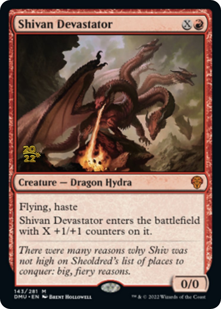 Shivan Devastator [Dominaria United Prerelease Promos] | Good Games Cannington