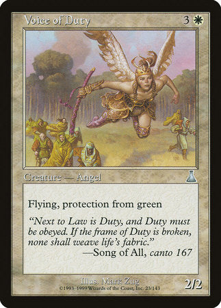 Voice of Duty [Urza's Destiny] | Good Games Cannington