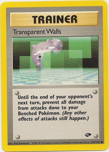 Transparent Walls (125/132) [Gym Challenge Unlimited] | Good Games Cannington
