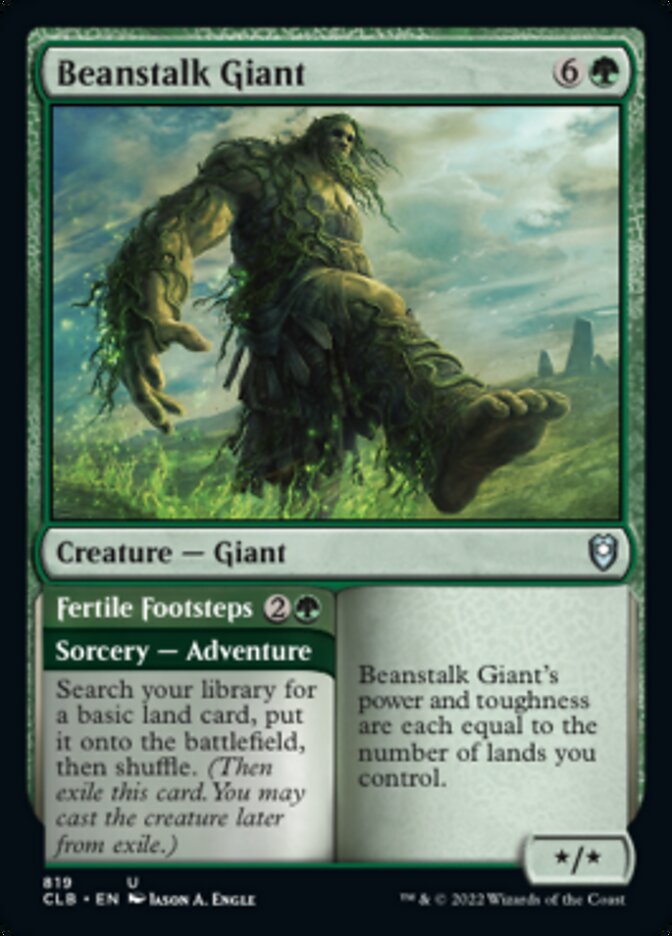 Beanstalk Giant // Fertile Footsteps [Commander Legends: Battle for Baldur's Gate] | Good Games Cannington