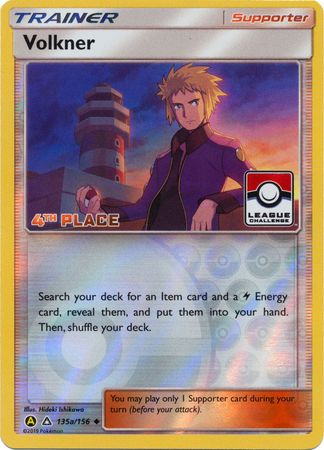 Volkner (135a/156) (League Challenge 4th Place) [Sun & Moon: Ultra Prism] | Good Games Cannington