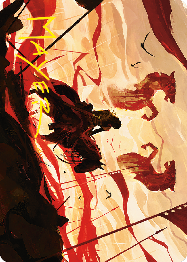 Merry, Esquire of Rohan Art Card (Gold-Stamped Signature) [The Lord of the Rings: Tales of Middle-earth Art Series] | Good Games Cannington