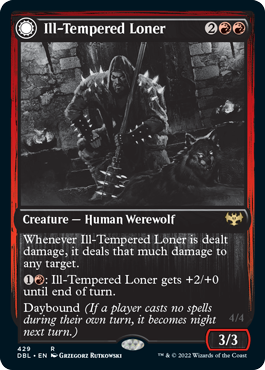 Ill-Tempered Loner // Howlpack Avenger [Innistrad: Double Feature] | Good Games Cannington