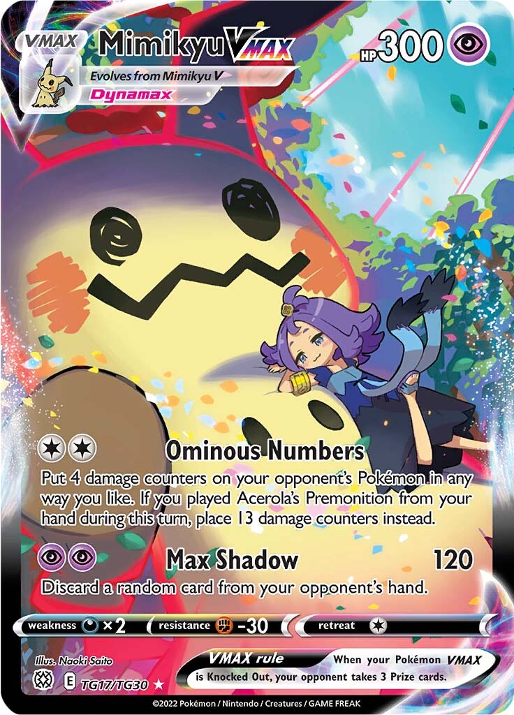 Mimikyu VMAX (TG17/TG30) [Sword & Shield: Brilliant Stars] | Good Games Cannington
